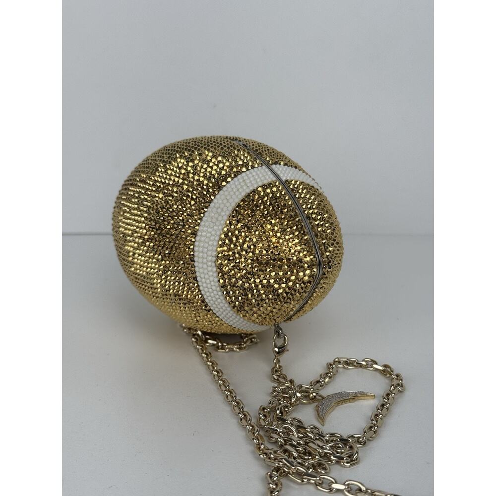 Judith Leiber Couture Crystal Football Minaudiere Clutch Bag - Picture 5 of 16